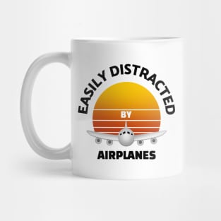 Easily Distracted By Airplanes Mug